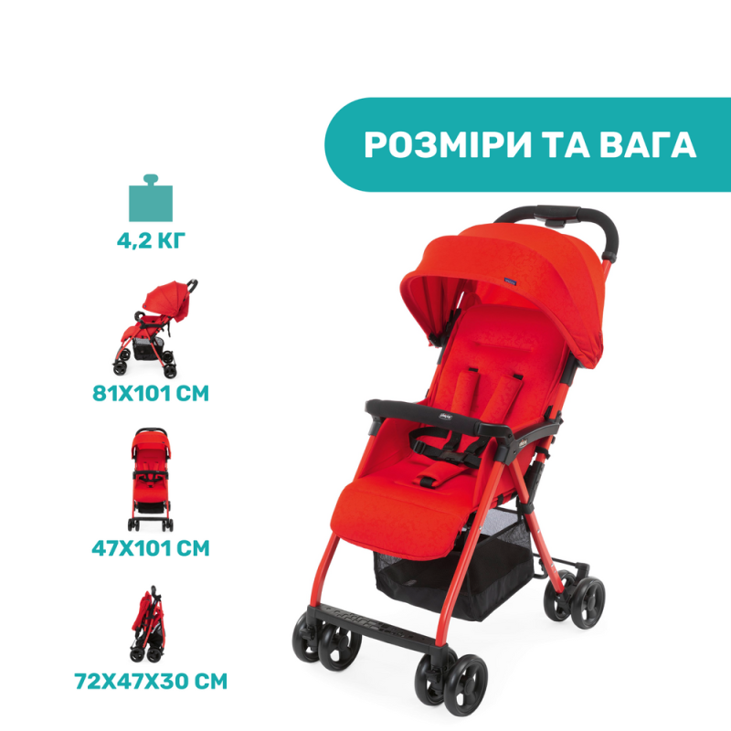 Коляска Chicco Ohlala 3 Stroller, кол.64