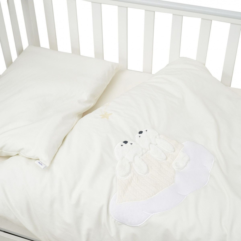 Змінна постіль 3 ел Babycentre & Twins Moonlight 4011-ZBTMO-202, ecru, беж світлий