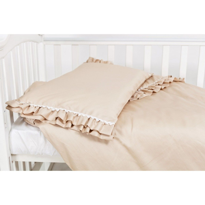 Змінна постіль 3 ел Twins Classiс (сатин) 3055-TC-02, beige, бежевий