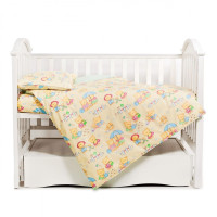 Змінна постіль 3 ел Twins Comfort 3051-C-014, Пухнасті ведмедики жовті, жовтий