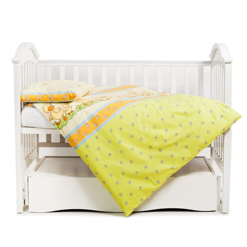 Змінна постіль 3 ел Twins Comfort 3051-C-027, Каченята зелені, зелений
