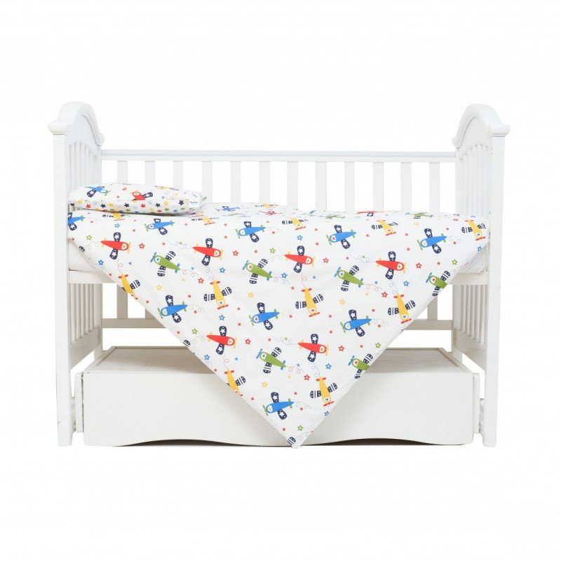 Змінна постіль 3 ел Twins Comfort line 3054-C-056, Літачки, голубий