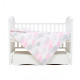 Змінна постіль 3 ел Twins Comfort line 3054-C-08, Хмаринки, сірий/рожевий