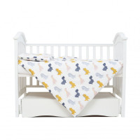 Змінна постіль 3 ел Twins Comfort line 3054-C-10, Динозаврик, сірий