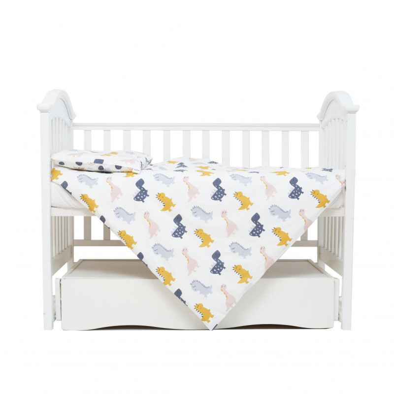 Змінна постіль 3 ел Twins Comfort line 3054-C-10, Динозаврик, сірий