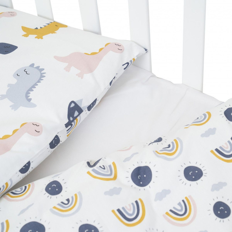 Змінна постіль 3 ел Twins Comfort line 3054-C-10, Динозаврик, сірий