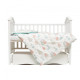 Змінна постіль 3 ел Twins Comfort line 3054-C-14, Динозаврик, ментол