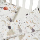 Змінна постіль 3 ел Twins Comfort Soft (фланель) 3010-TS-202, Rabbits , беж світлий