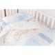 Змінна постіль 3 ел Twins Dolce Друзі зайчики 3060-D-003, blue, голубий