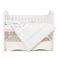 Змінна постіль 3 ел Twins Eco Line 3090-E-025, Teddy Bears, білий/сірий