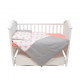 Змінна постіль 3 ел Twins Eco Stars 3090-TS-15, coral, білий/рожевий