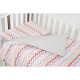 Змінна постіль 3 ел Twins Happy 3033-TH-30008, wave pink, сірий/рожевий