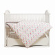 Змінна постіль 3 ел Twins Happy 3033-TH-30108, Points pink, сірий/рожевий