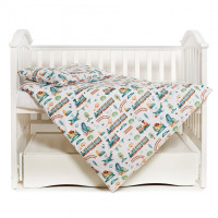 Змінна постіль 3 ел Twins Modern New 3040-PMN-04, It*s a boy, білий/блакитний