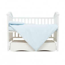 Змінна постіль 3 ел Twins Organic (бязь преміум) 3021-TO-04, blue, блакитний