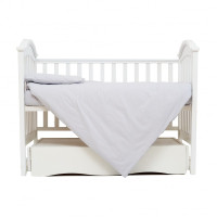 Змінна постіль 3 ел Twins Organic (бязь преміум) 3021-TO-10, grey, сірий