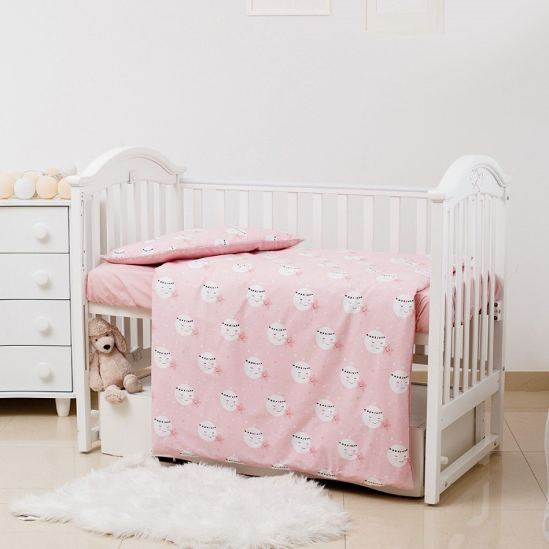 Змінна постіль 3 ел Twins Premium Glamour Limited 3064-PGNEWM-08, Moon pink, рожевий