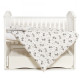 Змінна постіль 3 ел Twins Premium Glamour Limited 3064-PGNEWZ-010, Dino, білий/сірий