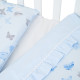Змінна постіль 3 ел Twins Romantic Spring collection 3024-RS-04, Butterfly blue, блакитний