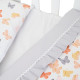 Змінна постіль 3 ел Twins Romantic Spring collection 3024-RS-101, Butterfly coral, кораловий/сірий
