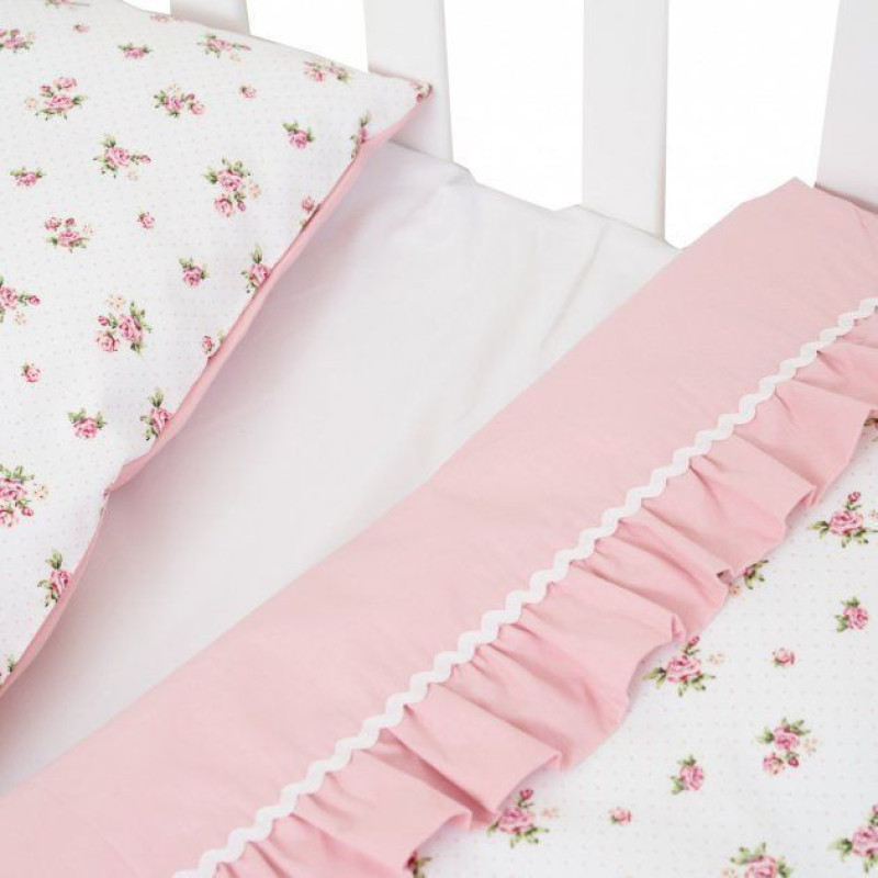 Змінна постіль 3 ел Twins Romantic Spring collection 3024-RS-25, Flower Power, рожевий/пудра