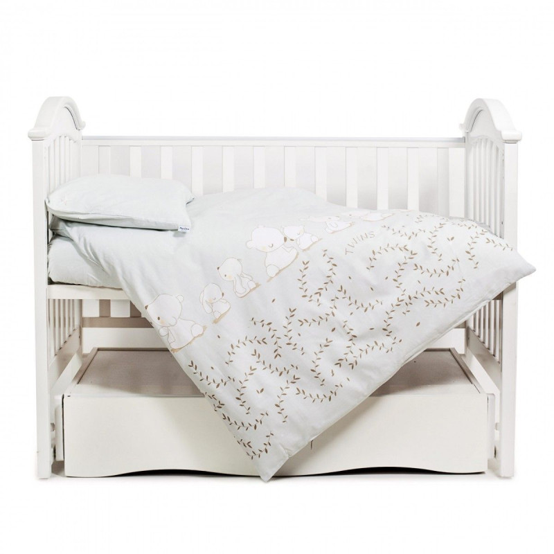 Змінна постіль 3 ел Twins Sweet 3053-SW-015, Umka grey, сірий