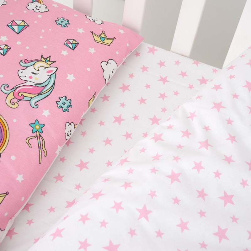 Змінна постіль 3 ел Twins Unicorn 3021-TU-08, pink, рожевий