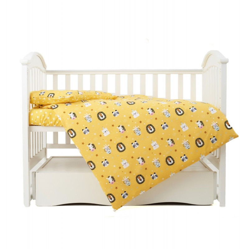 Змінна постіль 3 ел Twins Zoo 3022-TZ-05, yellow, жовтий