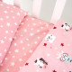 Змінна постіль 3 ел Twins Zoo 3022-TZ-08, pink, рожевий
