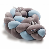 Бампер - косичка Twins 3-х прядна 200 см 2020-K3-200-04, blue, блакитний