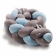 Бампер - косичка Twins 3-х прядна 200 см 2020-K3-200-04, blue, блакитний