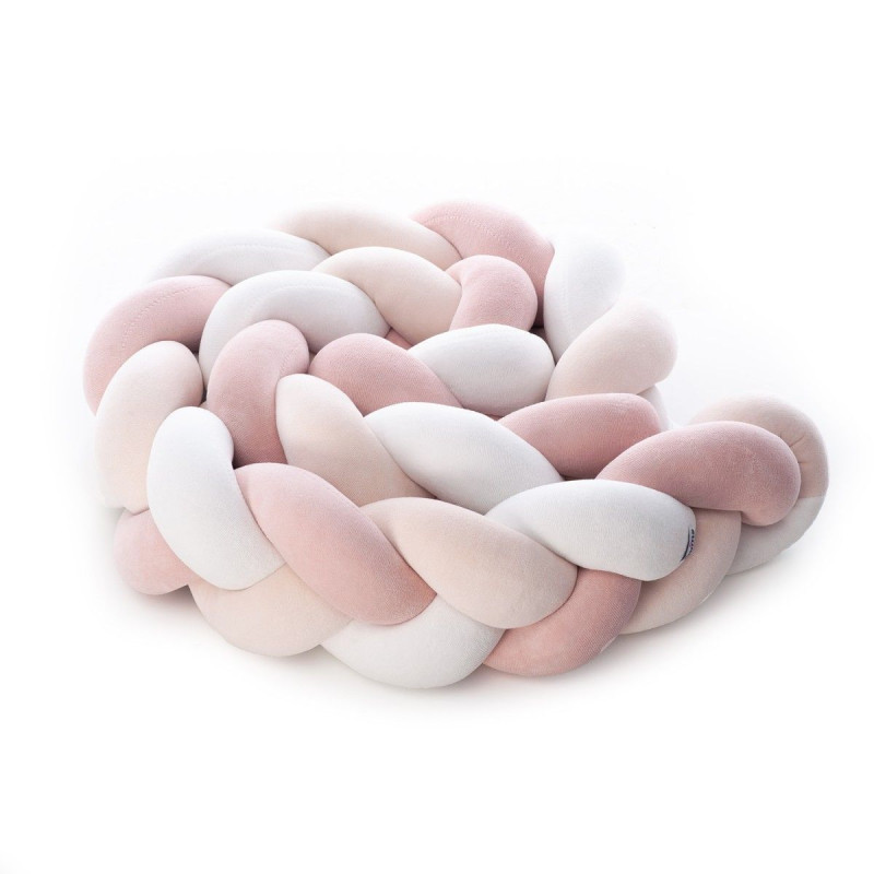 Бампер - косичка Twins 3-х прядна 220 см 2020-K3-220--15, peach, персик