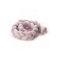 Бампер - косичка Twins 3-х прядна 240 см 2020-K3-240-08, pink, рожевий