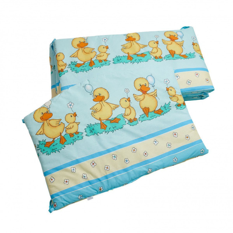 Бампер Twins Comfort 2051-C-025, Каченята голубі, голубий