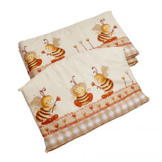Бампер Twins Comfort 2051-C-031, Бджілки, бежевий