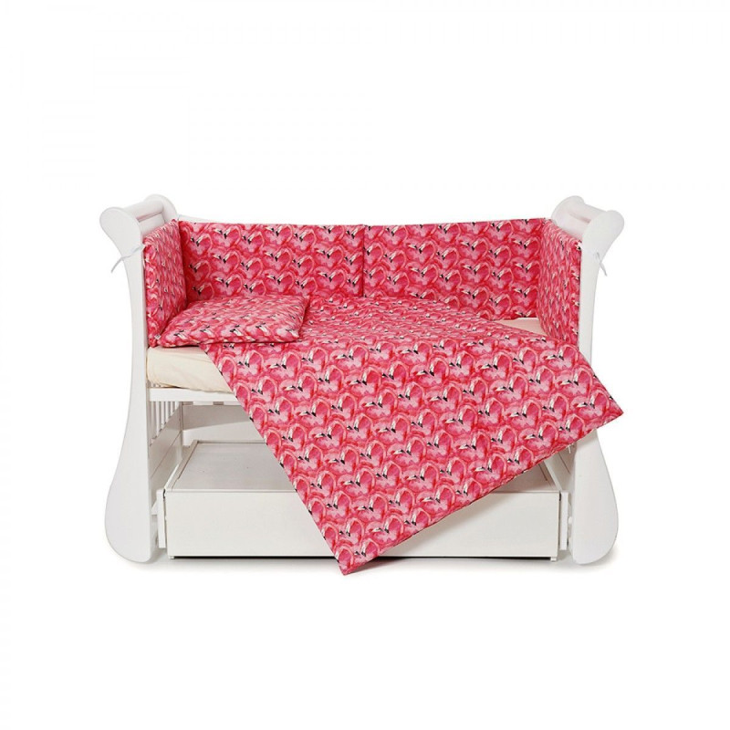 Бампер Twins Comfort line 2054-С-072, Фламінго, рожевий