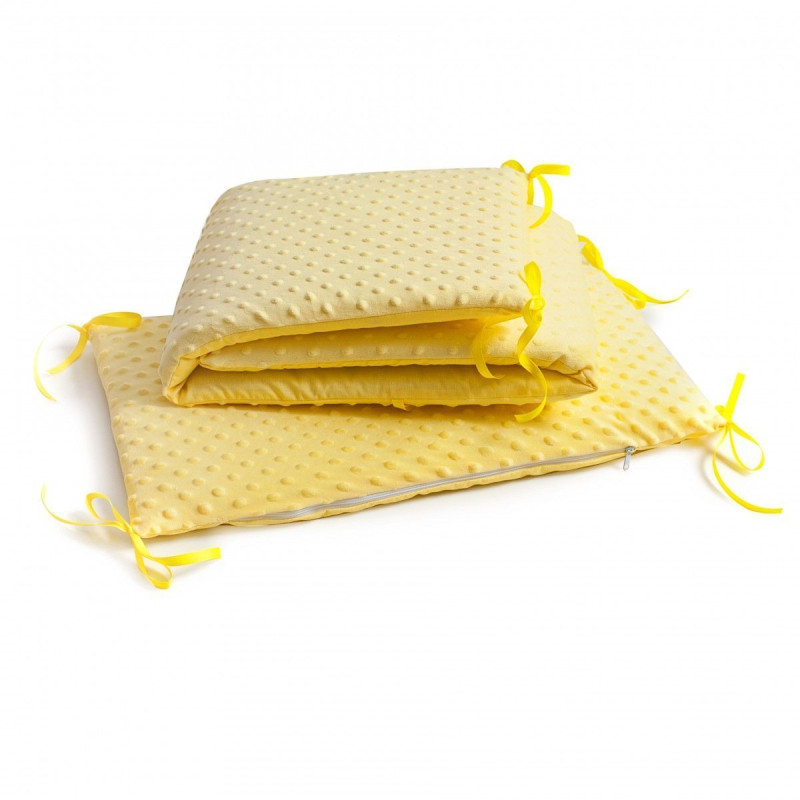 Бампер Twins Premium Minky 2030-TM-05, yellow, жовтий