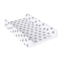 Повивальна дошка Cebababy 50x70 Day & Night W-203-094-522, Stars / Зірочки, сірий/білий