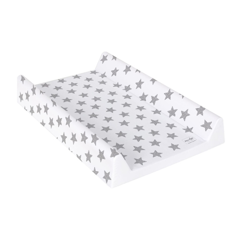 Повивальна дошка Cebababy 50x70 Day & Night W-203-094-522, Stars / Зірочки, сірий/білий