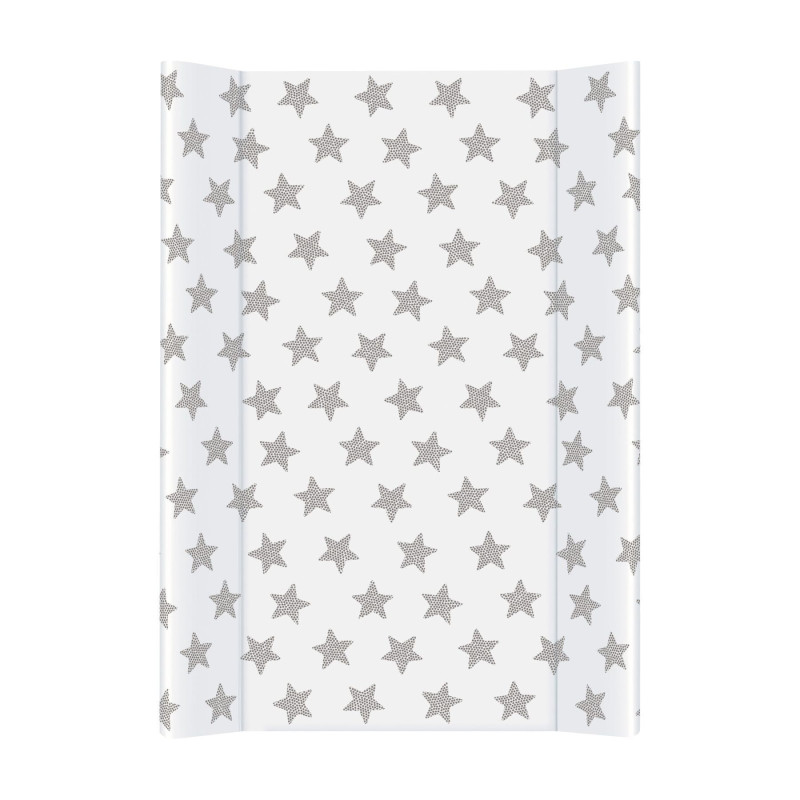 Повивальна дошка Cebababy 50x70 Day & Night W-203-094-522, Stars / Зірочки, сірий/білий