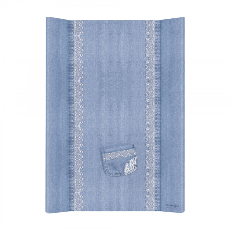 Повивальна дошка Cebababy 50x70 Denim Style W-200-119-600, Lace, блакитний