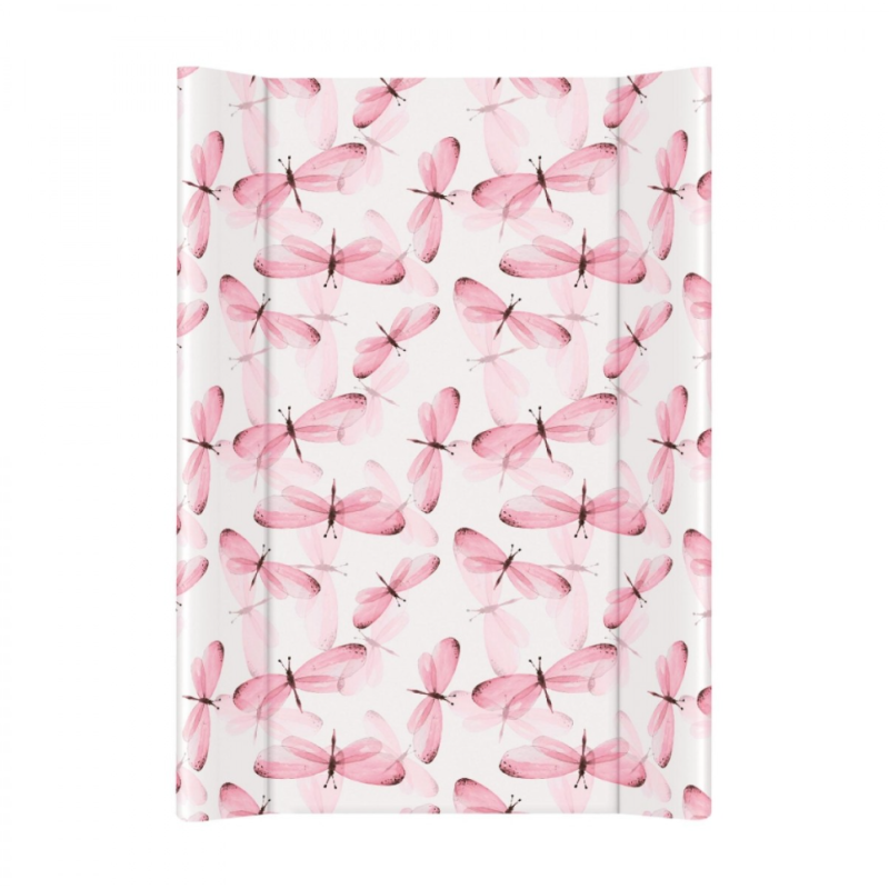 Повивальна дошка Cebababy 50x70 Flora & Fauna W-203-099-543, Libelula, рожевий/білий