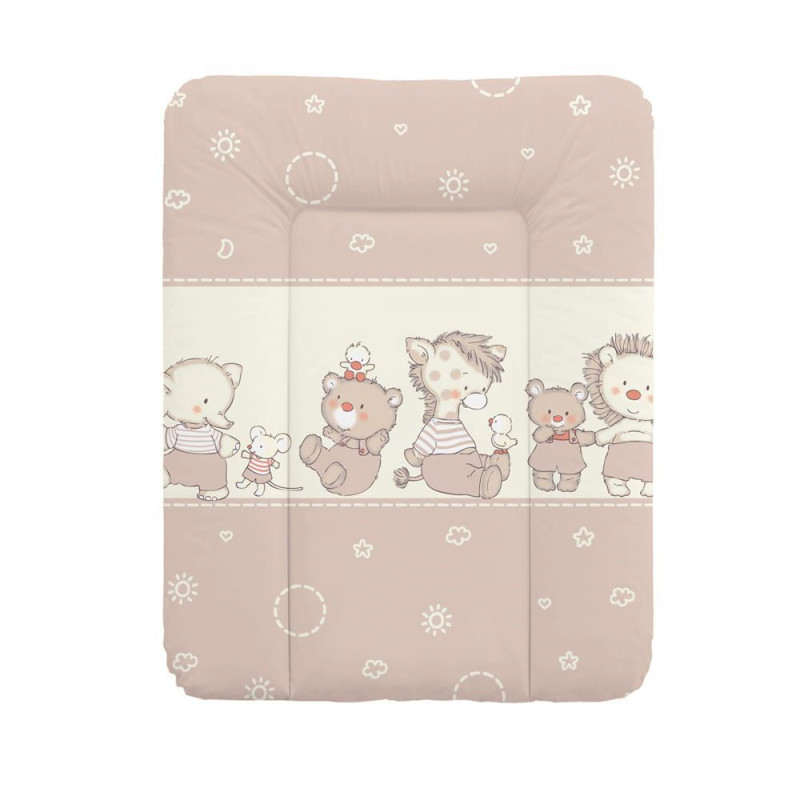 Повивальний матрац Cebababy 50x70 Basic line W-143-050-230, Качки беж, бежевий