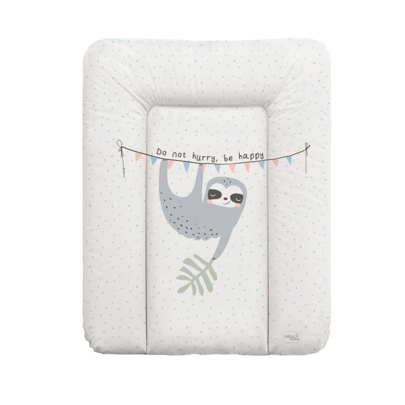 Повивальний матрац Cebababy 50x70 Candy Andy W-143-121-611, Lazy, білий/сірий