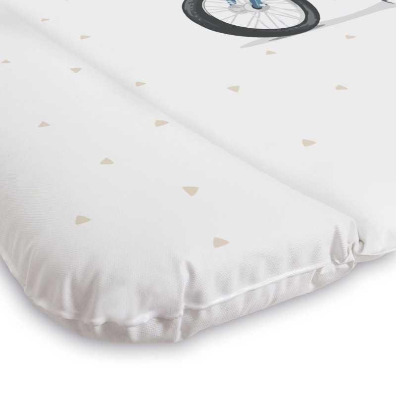 Повивальний матрац Cebababy 50x70 Lolly Polly W-143-120-608, Peacock, білий/рожевий