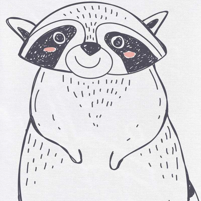 Повивальний матрац Cebababy 50x70 Retro Autumn W-143-000-636, Raccoon, білий