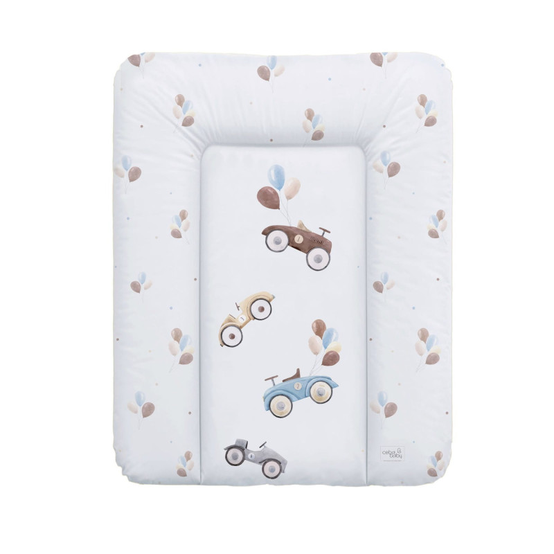 Повивальний матрац Cebababy 50x70 Retro Autumn W-143-000-640, Retro Cars, білий
