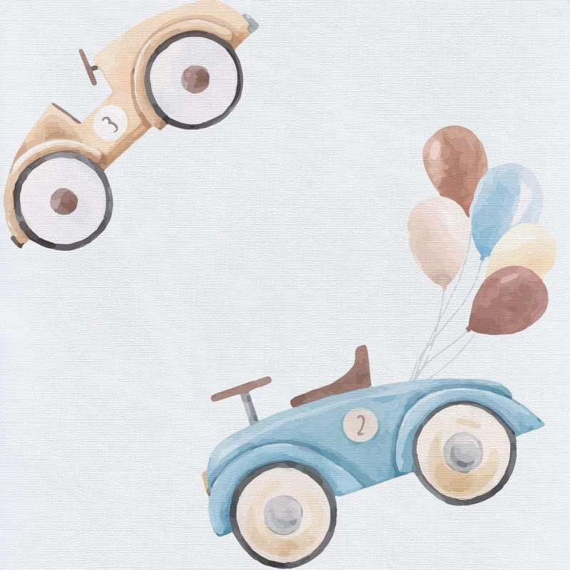 Повивальний матрац Cebababy 50x70 Retro Autumn W-143-000-640, Retro Cars, білий