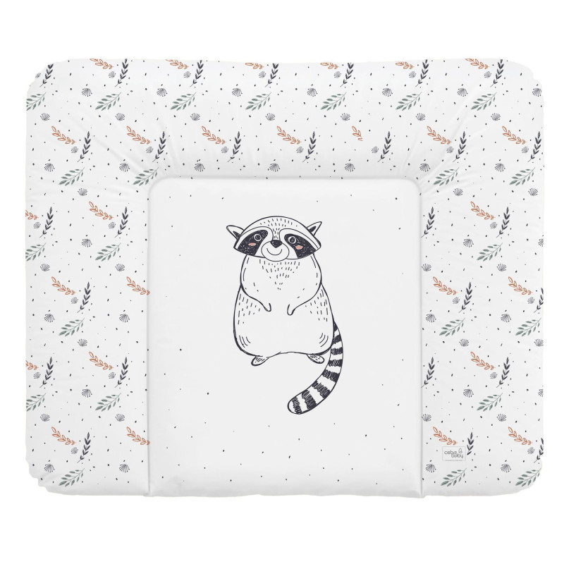Повивальний матрац Cebababy 85x72 Retro Autumn W-134-000-636, Raccoon, білий