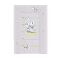 Повивальний матрац з підголовником Cebababy 50x70 Basic W-103-002-260, Зебра сіра, сірий